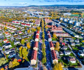 Dronefoto - dronebilder - høydefoto - Lillestrøm